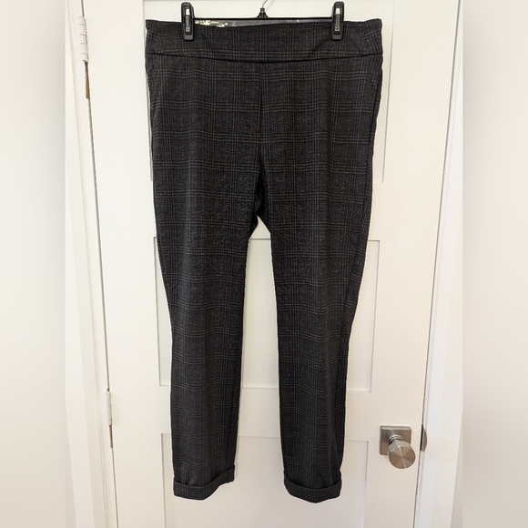 Dalia Plaid Size 14 Grey Women's Trousers - Picture 6 of 9